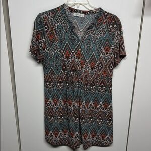 Boho Geometric Patterned Dress